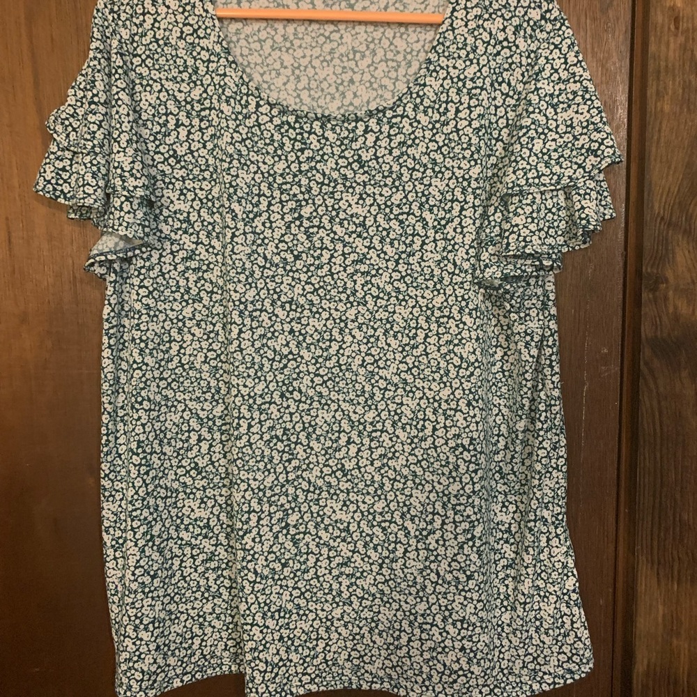 Adrianna Papell - Floral Blouse (Size 2X)